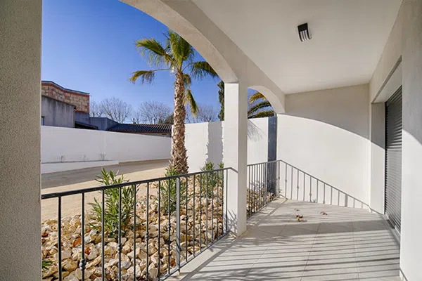 Enduit monocouche pour résidence de standing à Calvisson