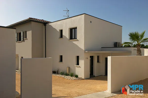 Enduits pour une résidence de standing à Calvisson