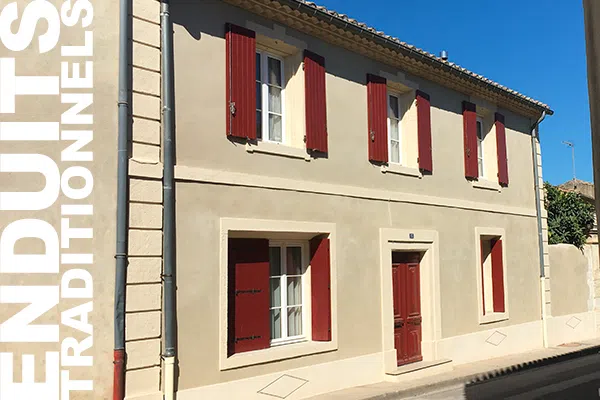 Restauration de façade de maison de ville à Vergèze