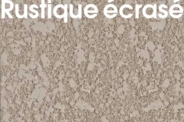 Aspect d'enduit à la chaux dit rustique écrassé