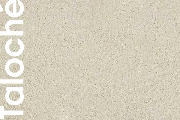 Aspect d'enduit à la chaux dit taloché