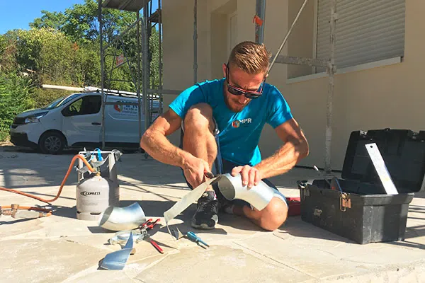 Zinguerie pour rénovation d'ITE à Nîmes